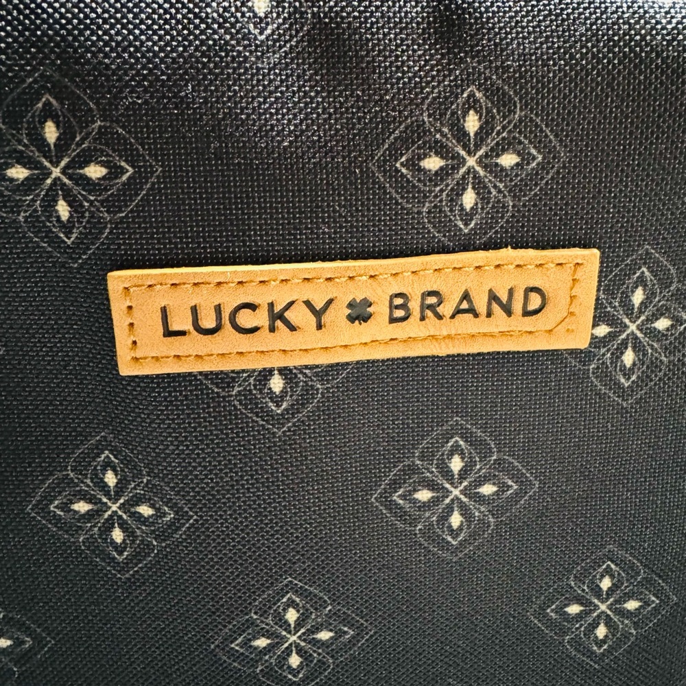 NWT Lucky Brand Dark Navy Insulated Lunch Bag 10”X 7”X 7.5” - Picture 2 of 7